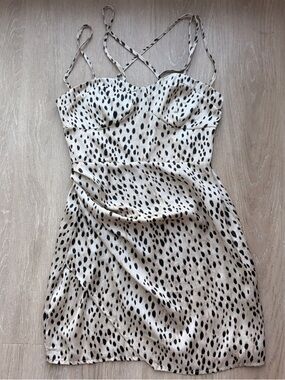 Zara leopard print mini dress